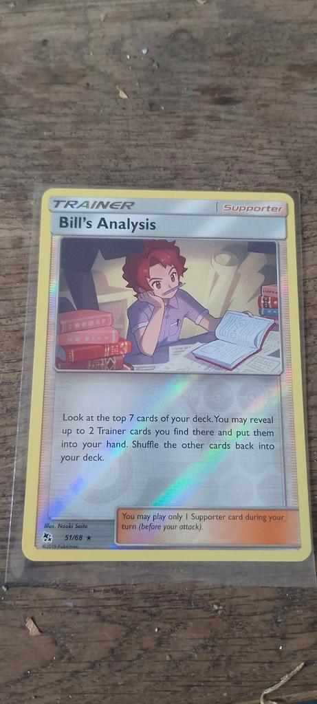 Bills analyse reverse holo hidden fates, Hobby en Vrije tijd, Verzamelkaartspellen | Pokémon, Zo goed als nieuw, Losse kaart, Ophalen of Verzenden