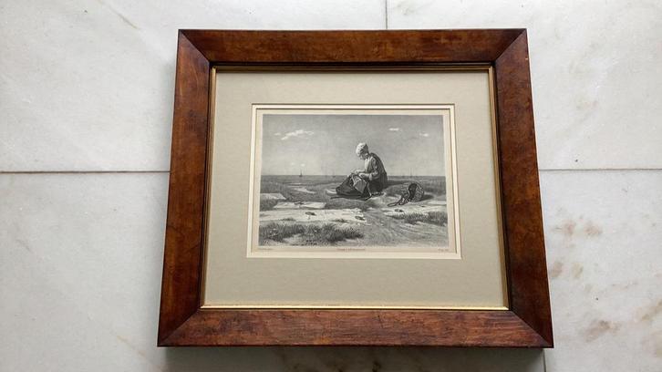 JOZEF ISRAELS 1824-1911 Steendruk, Antiek en Kunst, Kunst | Etsen en Gravures, Verzenden