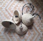 4 x lamp gemaakt van papier maché Pomax, Huis en Inrichting, Ophalen, Zo goed als nieuw, Minder dan 50 cm