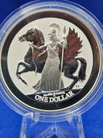 (2418) BRITISCH VIRGIN ISLANDS 1 $ 2017 ONE OUNCE, Ophalen of Verzenden, Losse munt, Zilver