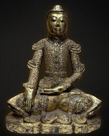 Mandalay tempelbeeld uit Birma beschikbaar voor biedingen