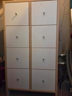 Ladenkast IKEA wit en hout, Huis en Inrichting, Kasten | Roldeurkasten en Archiefkasten, Ophalen, 50 tot 100 cm, Zo goed als nieuw