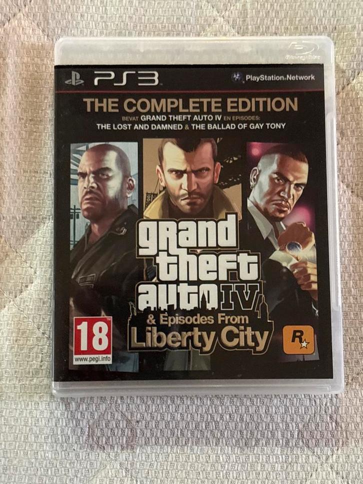 GTA IV Complete Edition - PS3, Spelcomputers en Games, Games | Sony PlayStation 3, Gebruikt, Avontuur en Actie, 1 speler, Vanaf 18 jaar