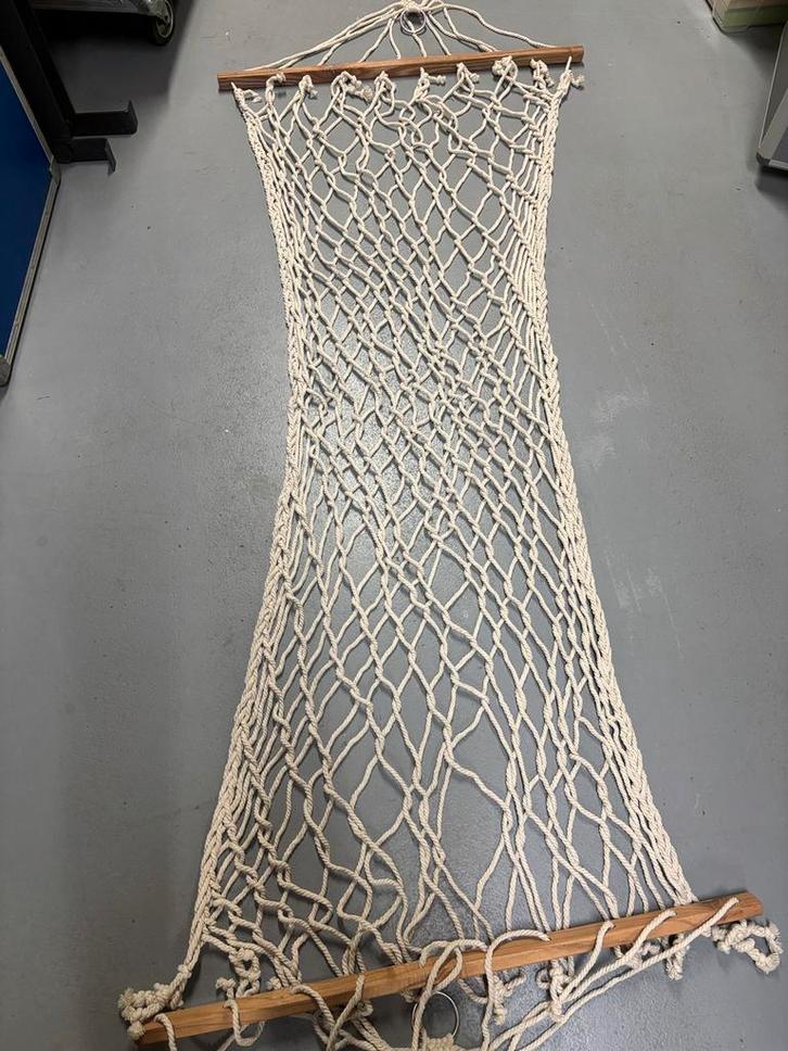 Nieuwe gevlochten hangmat incl. touwen, Tuin en Terras, Hangmatten, Nieuw, Eenpersoons, Binnen, Ophalen