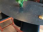 Eero Saarinen ovalen tafel zwart Marquina marmer, Nieuw, Vijf personen of meer, Ovaal, 50 tot 100 cm