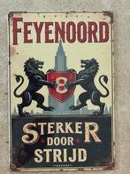Vintage Feyenoord metalen bord formaat A4 (21x29 cm), Verzenden, Nieuw, Feyenoord, Poster, Plaatje of Sticker