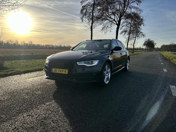 Audi A6 3.0 TDI 230KW Avant Quat S-tr 2014 Zwart, Auto's, Audi, Particulier, A6, 4x4, ABS, Achteruitrijcamera, Adaptieve lichten