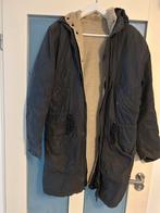 Zwarte winterjas heren maat M met borgvoering, Ophalen of Verzenden, Gedragen, Maat 48/50 (M), Zwart