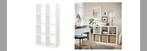 IKEA KALLAX OPEN KAST, 8 VAKKEN, 47 X 147 CM., WIT, NETJES, Ophalen, Zo goed als nieuw, 25 tot 50 cm, Modern, strak design.