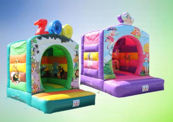 Springkussen Mini Zoo of Elfjes te huur vanaf € 63,- incl., Hobby en Vrije tijd, Feestartikelen | Verhuur, Nieuw, Overige, Ophalen