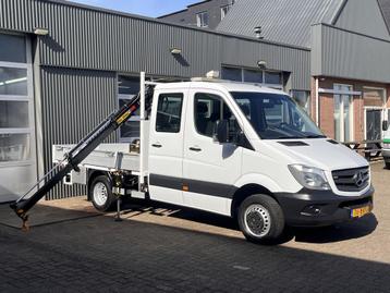 Mercedes-Benz Sprinter 514 CDI 140pk DC Laadkraan Hiab 017T  beschikbaar voor biedingen