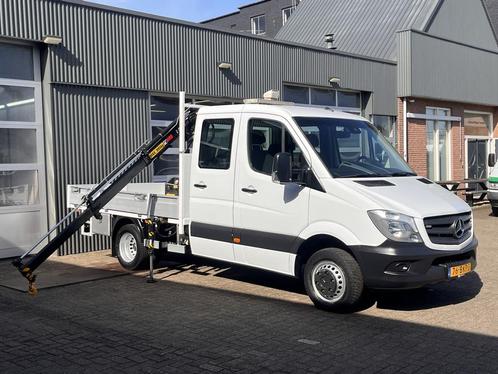 Mercedes-Benz Sprinter 514 CDI 140pk DC Laadkraan Hiab 017T, Auto's, Bestelauto's, Bedrijf, Te koop, Airconditioning, Centrale vergrendeling