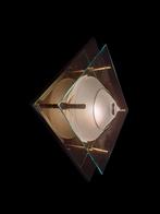 Prachtige vintage Hollywood regency maison wandlamp, Huis en Inrichting, Lampen | Wandlampen, Ophalen of Verzenden, Gebruikt, Glas