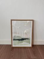 Abstract Schilderij met Houten Lijst - 32x42 cm, Ophalen