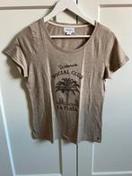 Cotton Club beige T-shirt - Maat XS, Kleding | Dames, T-shirts, Beige, Ophalen of Verzenden, Zo goed als nieuw, Korte mouw