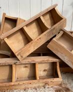 Houten gruttersbakjes bakjes opbergbakjes, Antiek en Kunst, Curiosa en Brocante, Ophalen