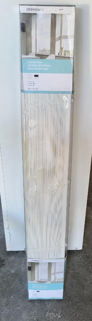 Nieuw 1 stuks Intensions Jaloezie unicolor Wit Hout Nieuw 1  beschikbaar voor biedingen