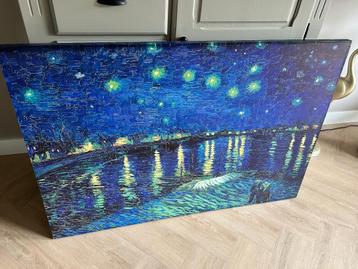Schilderij Print 120x80cm Sterren boven de Rhone Van Gogh beschikbaar voor biedingen