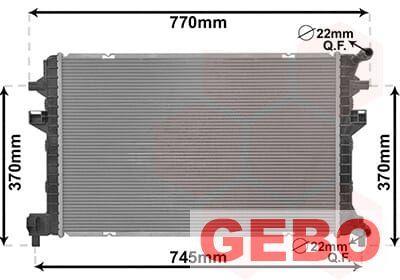 Audi a3 8V 2012 t/m 2016 1.6 TDI Radiateur Watergekoelde Int, Auto-onderdelen, Motor en Toebehoren, Audi, Nieuw, Ophalen of Verzenden
