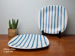 Dinerbord Boch "Seduction" Lignes Verticales blauw, Ophalen of Verzenden