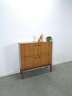 Palissander fineer Palette Möbel kast met 4 vakken en ronde, 100 tot 150 cm, Ophalen of Verzenden, Minder dan 150 cm, 25 tot 50 cm