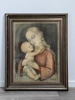Vintage schilderij Maria met kind - M.I. Hummel, Antiek en Kunst, Antiek | Religie, Ophalen of Verzenden