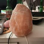 Zoutsteen Tafellamp met Schakelaar, Huis en Inrichting, Lampen | Tafellampen, Ophalen of Verzenden, Gebruikt, Overige materialen