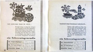 4 vintage reclames radio Scheveningenradio piratenzender beschikbaar voor biedingen