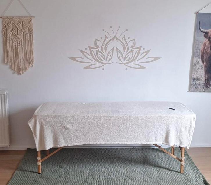 Mooie lotus stencil om over te verven, Huis en Inrichting, Woonaccessoires | Wanddecoraties, Gebruikt, Ophalen of Verzenden