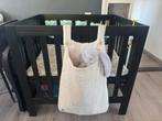 Babybox zwart, Ophalen, Zo goed als nieuw, Vierkant, In hoogte verstelbaar