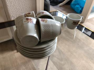 Café Select Parijs 1970 - 6 Limoges Koffiekopjes beschikbaar voor biedingen