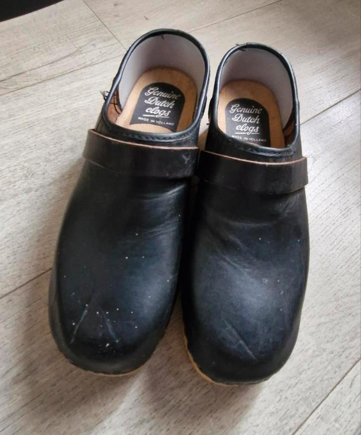 leren klompen met houten zool, Tuin en Terras, Werkkleding, Zo goed als nieuw, Dames, Heren, Kinderen, Schoenen, Ophalen of Verzenden