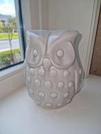 Grijze keramische uil decoratie, Ophalen, Zo goed als nieuw, Dier