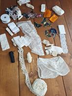 Oude kantjes, boordjes, bandjes,  lintjes enz., Ophalen, Gebruikt, Kant