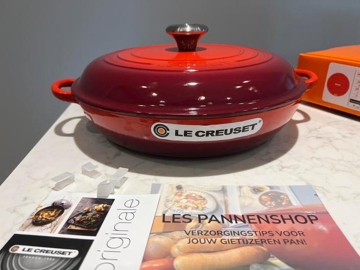 Nieuwe Le Creuset Campagnard 30 cm zwart interieur!, Huis en Inrichting, Keuken | Potten en Pannen, Nieuw, Koekenpan of Braadpan