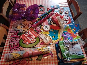 Sarah 50 jaar versiering vlag slingers  beschikbaar voor biedingen