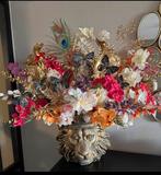 Leeuwenkop Vaas met Bloemen, Huis en Inrichting, Woonaccessoires | Vazen, Overige materialen, Overige kleuren, Ophalen of Verzenden