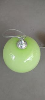 Glazen bol lamp groen met opening, Ophalen of Verzenden, Zo goed als nieuw