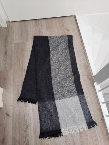 Grijs/wit/zwarte sjaal