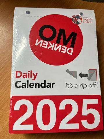Omdenken scheurkalender 2025 beschikbaar voor biedingen
