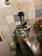 Zilveren robuuste lamp, Huis en Inrichting, Ophalen, Gebruikt