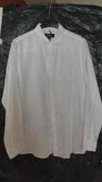 NIEUW linnen overhemd [ met kaartje ] maat L , merk Shoeby ,, Shoeby Shop, Wit, Nieuw, Halswijdte 39/40 (M)