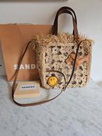 Sandro Paris Raffia gehaakte handtas met leer hengsels NIEUW, Sieraden, Tassen en Uiterlijk, Tassen | Damestassen, Ophalen of Verzenden