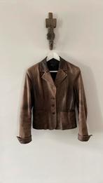 Vintage leren blazer van Arma Women, Maat 38/40 (M), Bruin, Arma, Ophalen of Verzenden