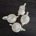 Partij witte porseleinen theepotten - 14 stuks, Overige typen, Ophalen of Verzenden, Zo goed als nieuw, Overige stijlen