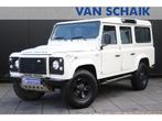 Land Rover Defender 110 | 7 PERSOONS | TREKHAAK | STOELVERWA, Gebruikt, Radio, Leder en Stof, Wit
