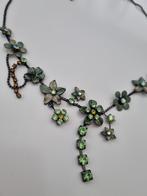 Groene bloemenketting, in lengte verstelbaar, Overige materialen, Met hanger, Nieuw, Ophalen of Verzenden
