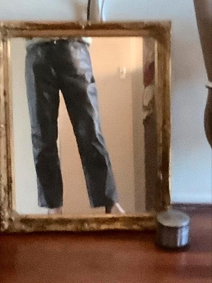 Nappaleren pantalon, Kleding | Dames, Broeken en Pantalons, Zo goed als nieuw, Maat 38/40 (M), Zwart, Lang, Ophalen of Verzenden