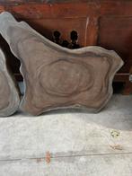 Uniek Houten salonafelblad - HOFFZ, Huis en Inrichting, Tafels | Salontafels, Ophalen, 50 tot 100 cm, Nieuw, Overige vormen