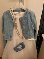 Communiejurk met bolero, lint, tasje en petticoat, Ophalen of Verzenden, Gebruikt, Meisje, Jurk of Rok